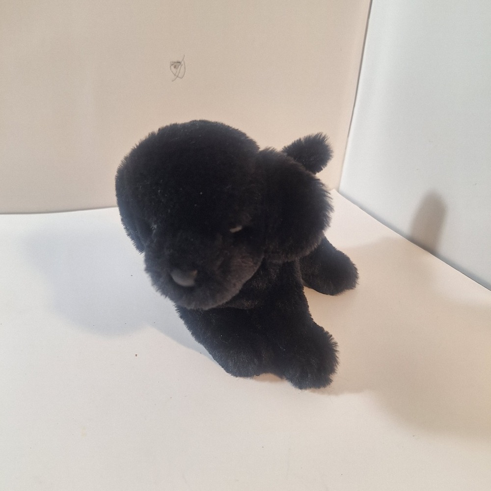 Doglas Black Labrador Plush Puppy Dog Brewster Stuffed Toy 12"